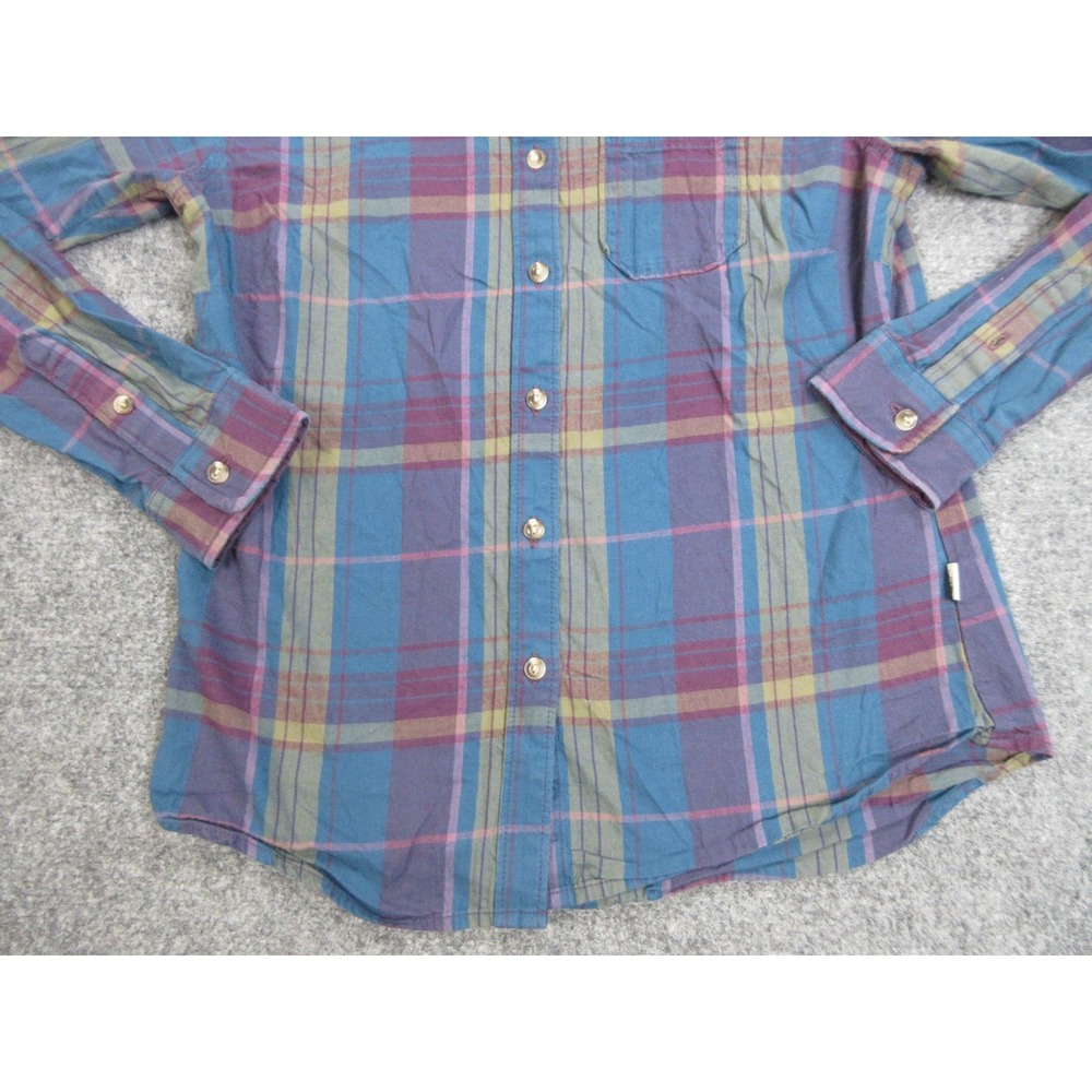 North Face Shirt Womens Small Plaid Button Up‎ Long Sleeve Outdoors Hiking Top - Picture 2 of 13